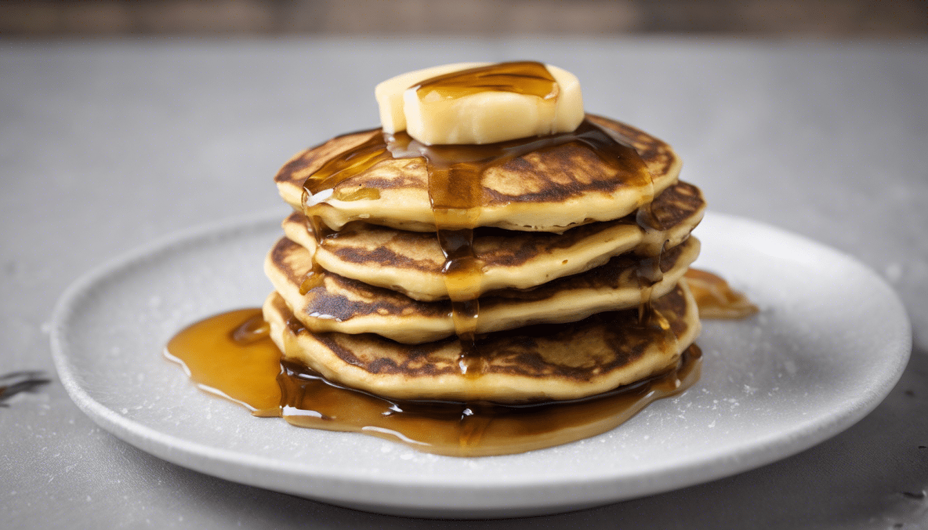 Plantain Pancakes with Maple Syrup