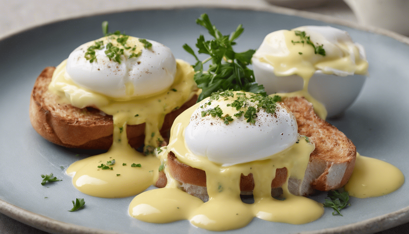 Poached Eggs with Chervil Hollandaise