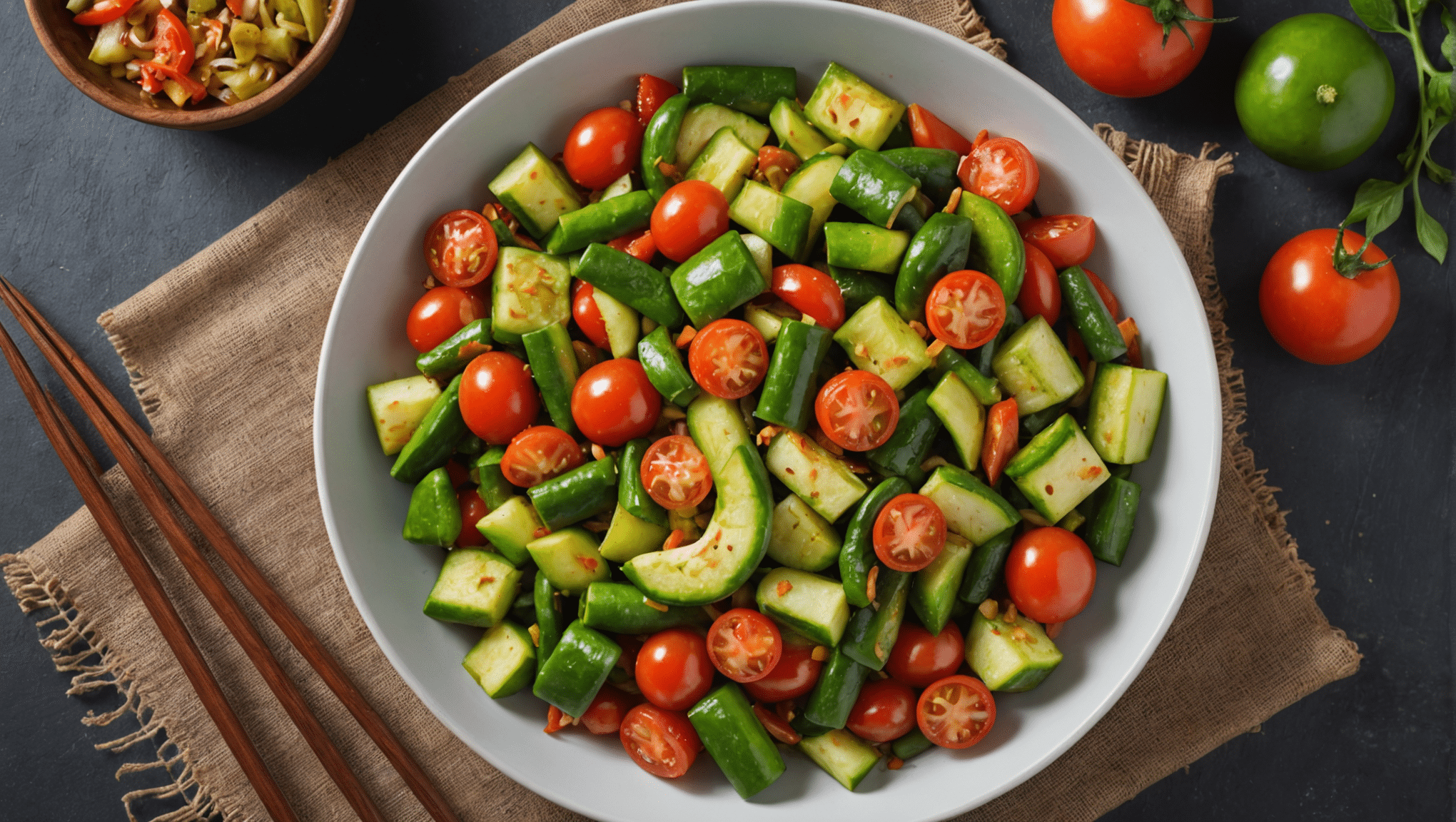 Pointed Gourd and Tomato Stir-Fry