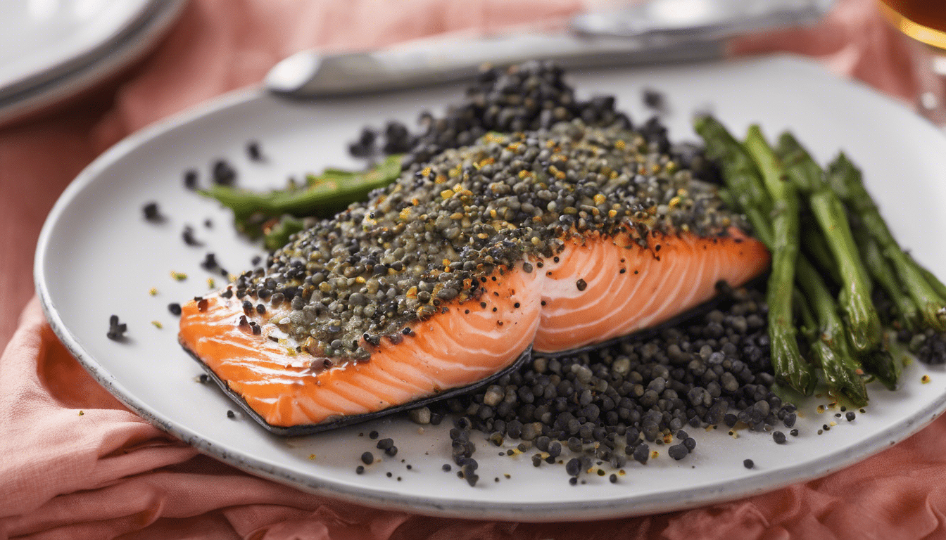 Poppy Seed Encrusted Salmon