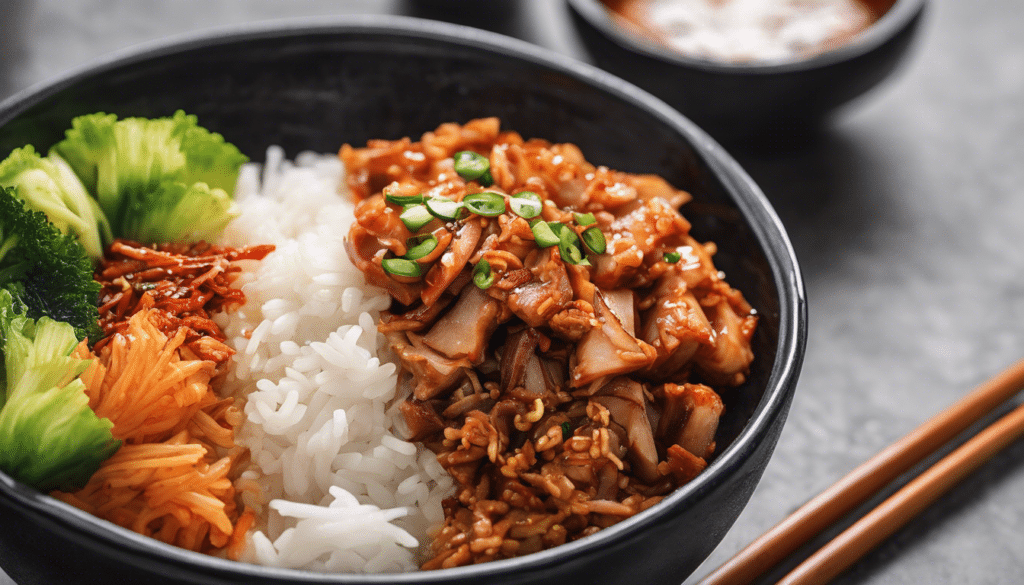 Pork Kimchi Rice Bowl