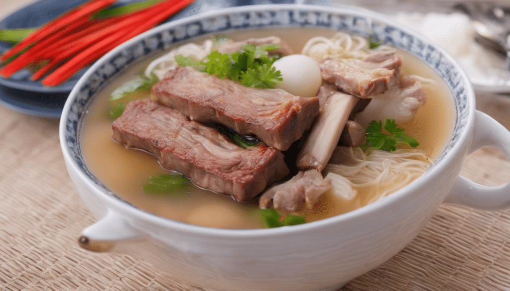 Pork Ribs and Longan Soup