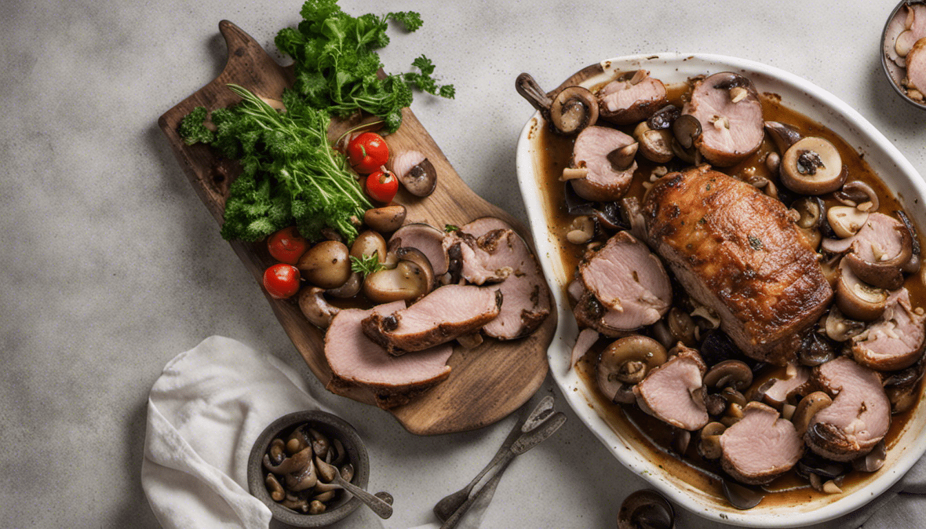 Pork Roast with Mushrooms