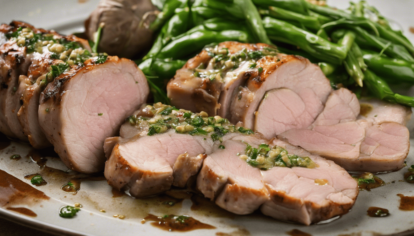 Pork Tenderloin with Mustard and Lovage Recipe Image