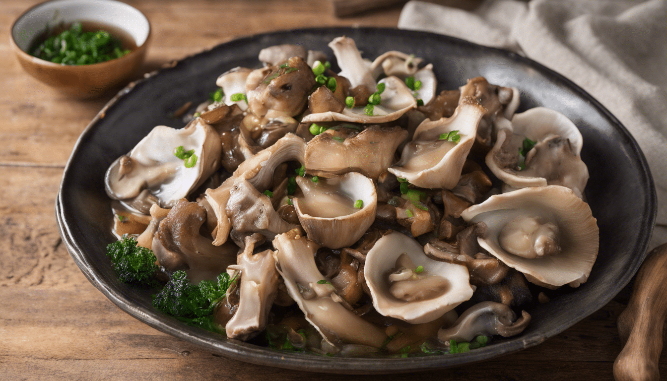 Delicious looking Pork with Oyster Mushrooms
