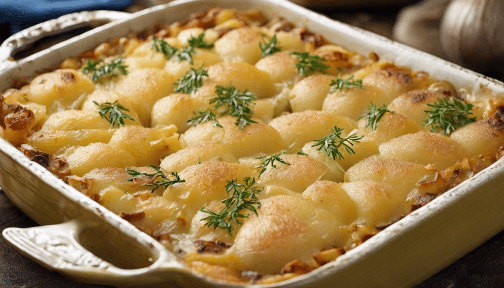 Potato onion casserole
