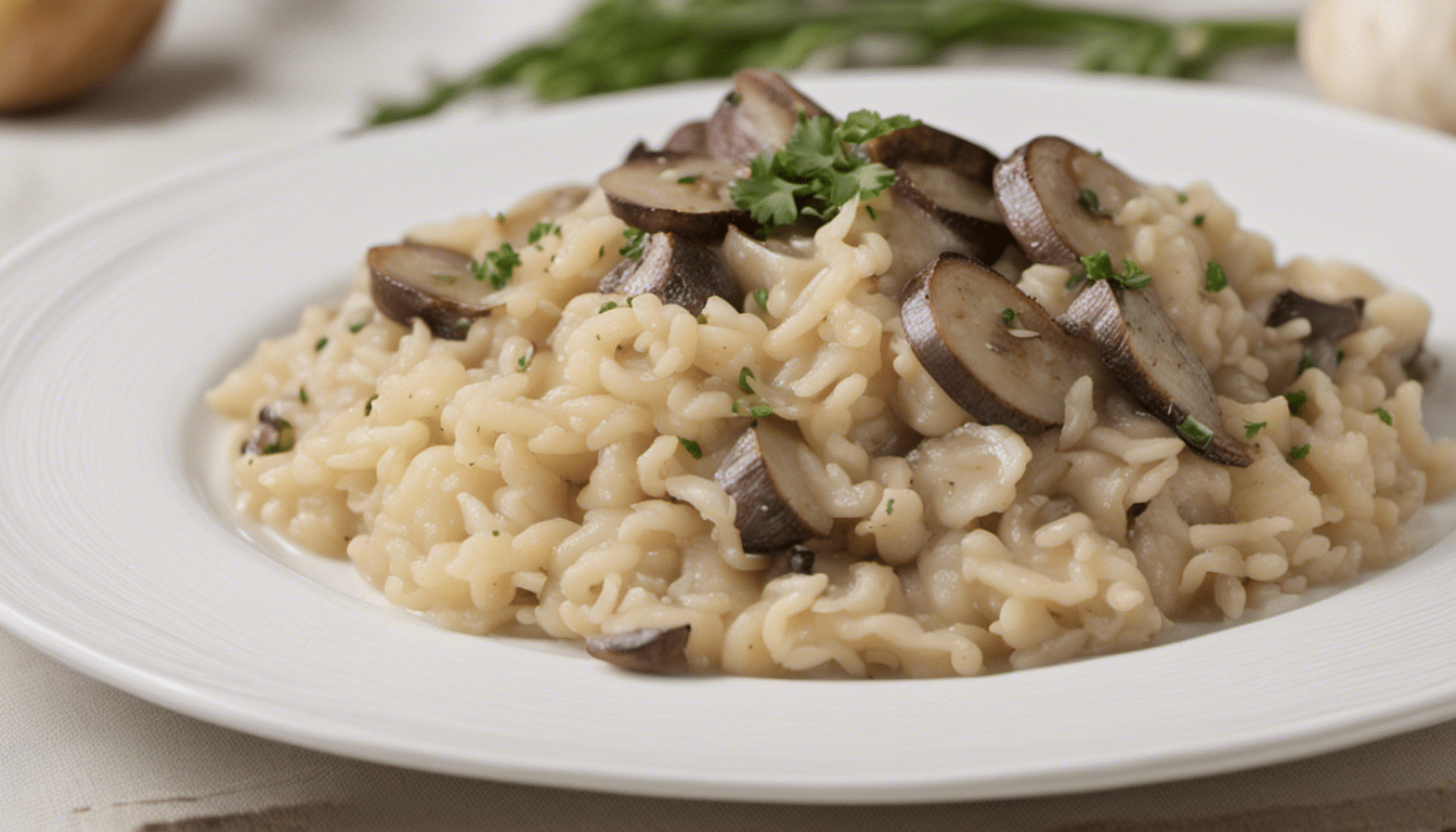 Prairie Turnip and Mushroom Risotto