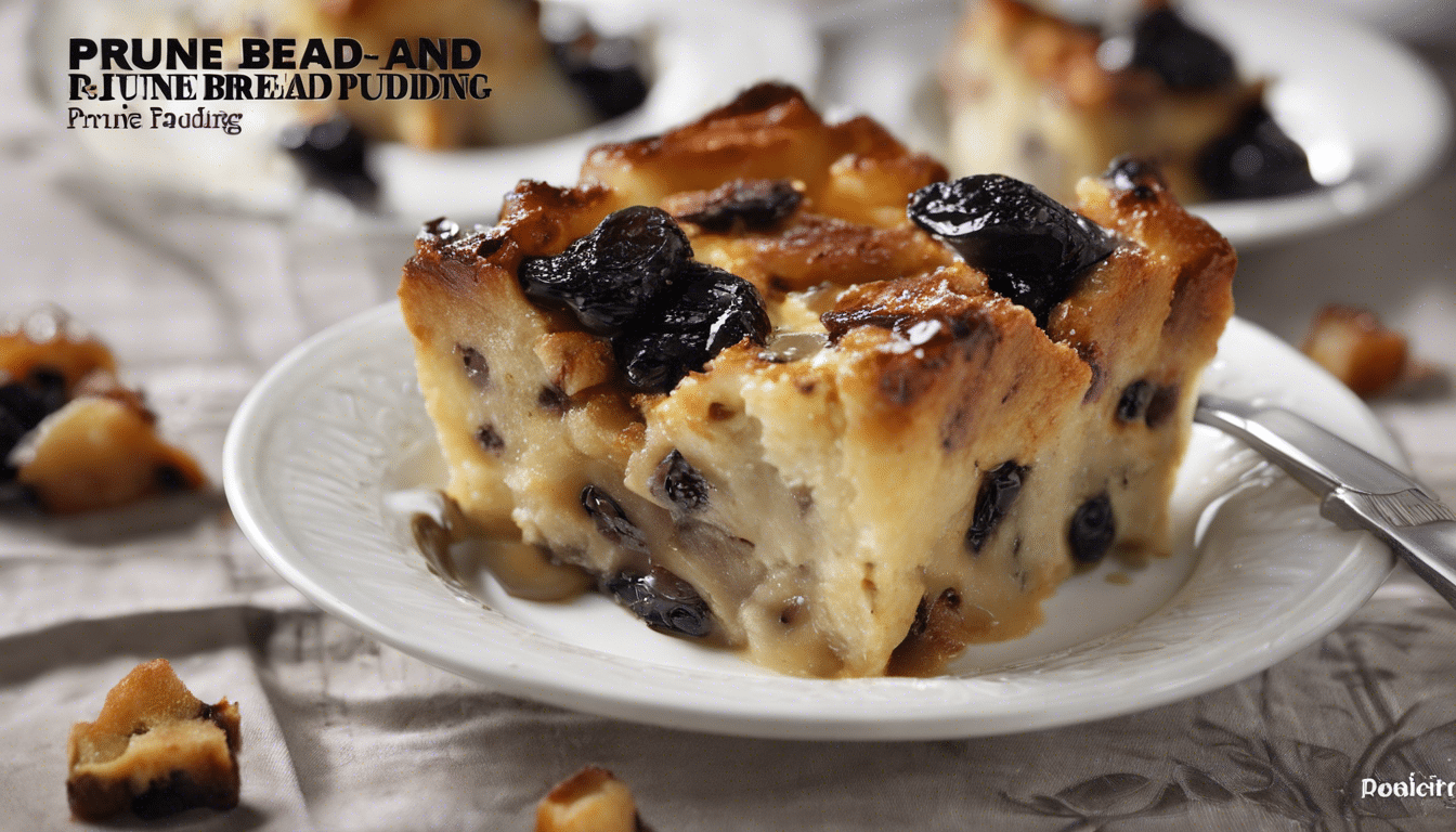 Delicious Prune Bread Pudding