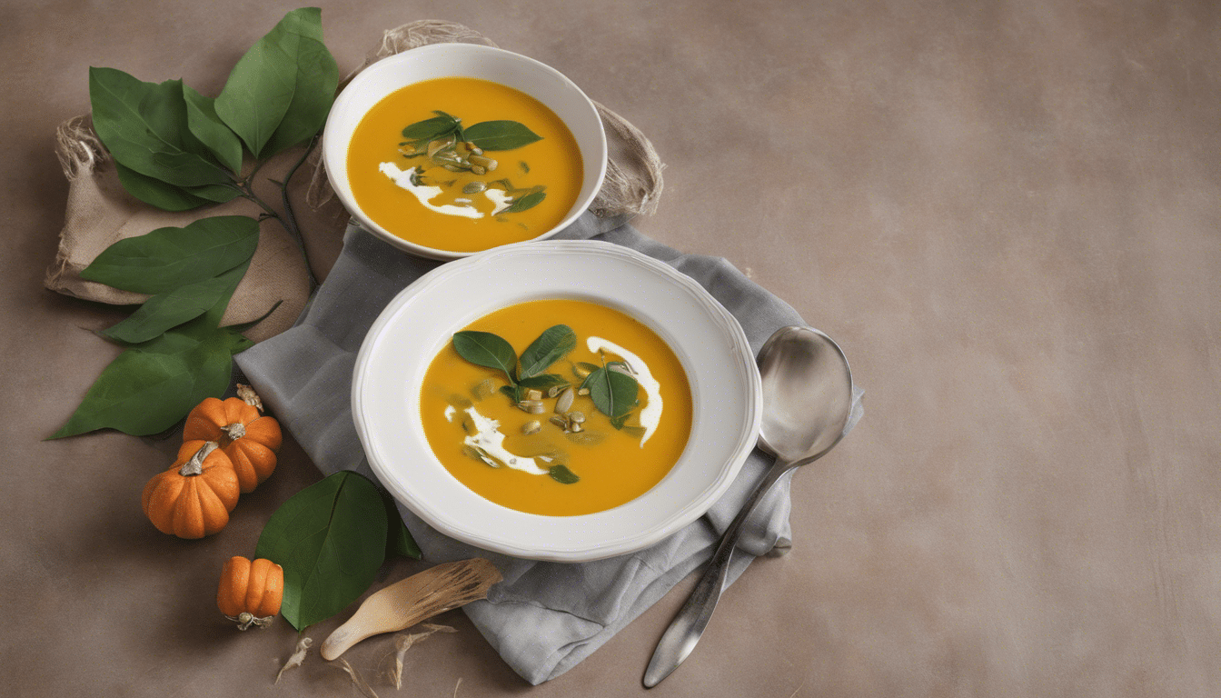 Pumpkin Soup with Curry Leaves