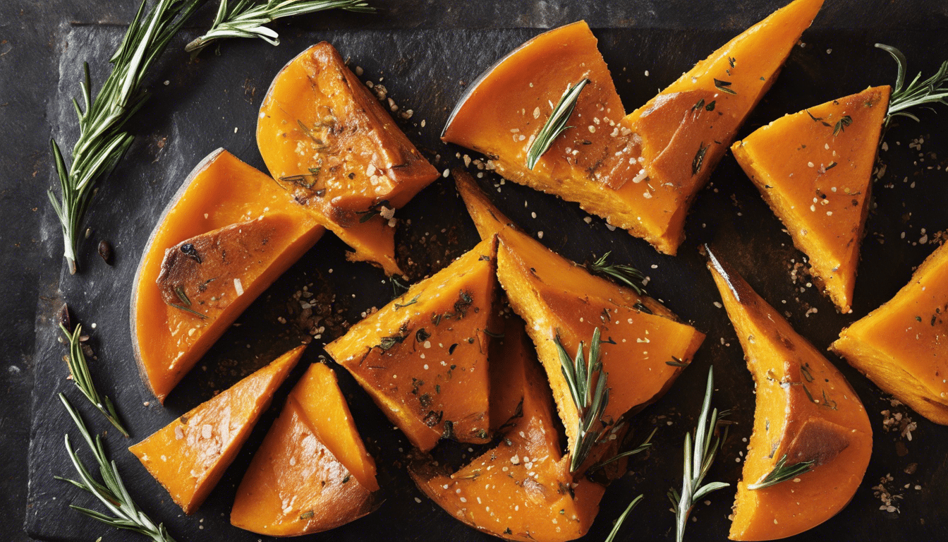 Pumpkin Wedges with Rosemary and Sea Salt