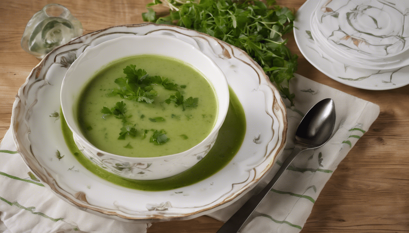 Purslane and Parsley Soup