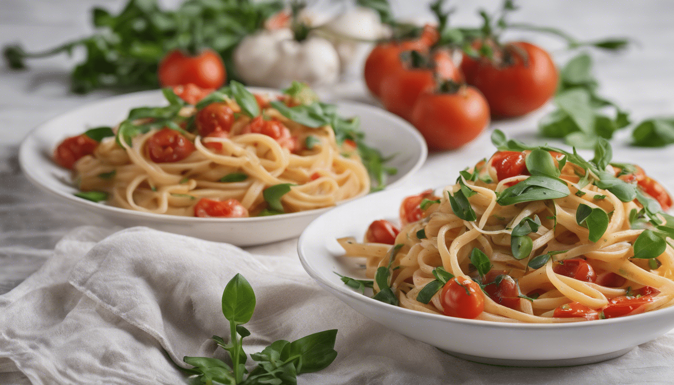 Purslane and Tomato Pasta