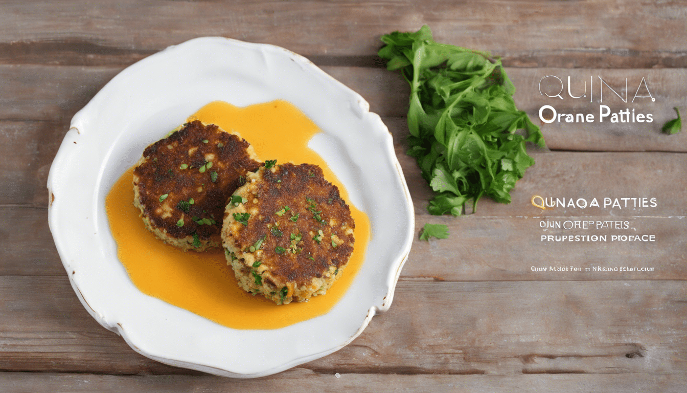 Quinoa Patties with Orange Sauce