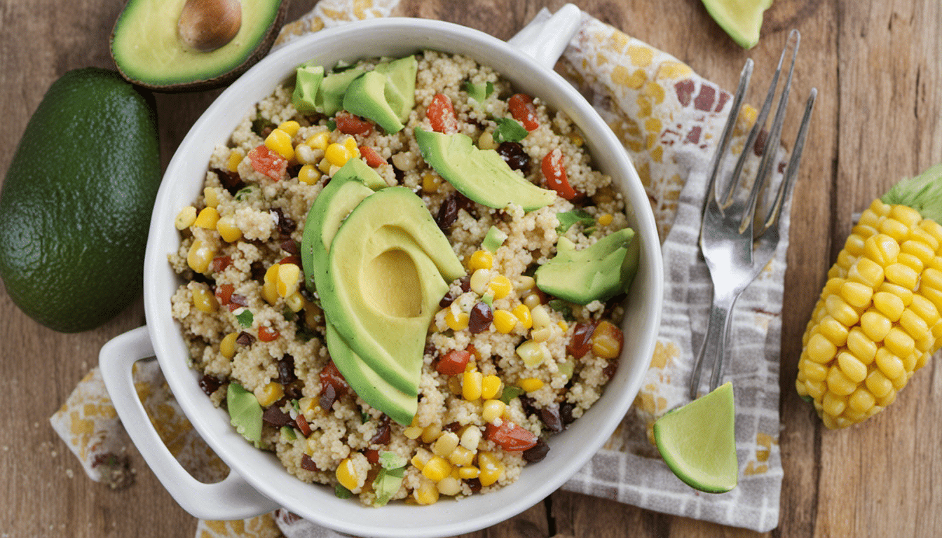 Quinoa Salad with Avocado and Corn