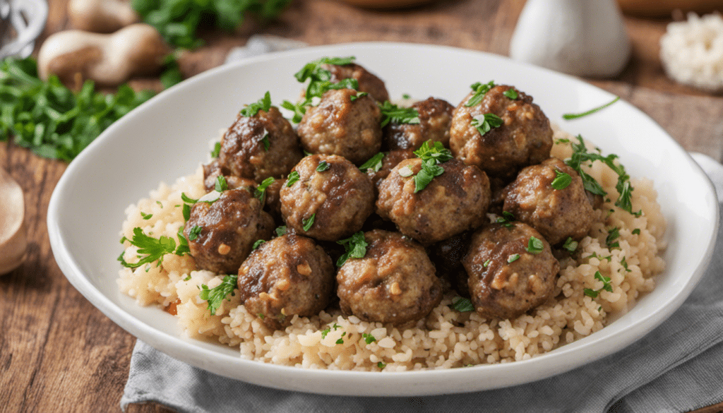 Quinoa and Mushroom Meatballs