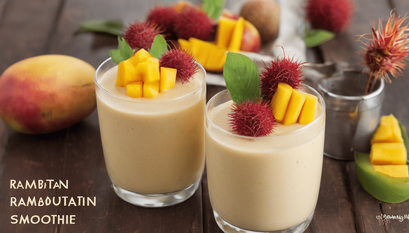 Rambutan and Mango Smoothie