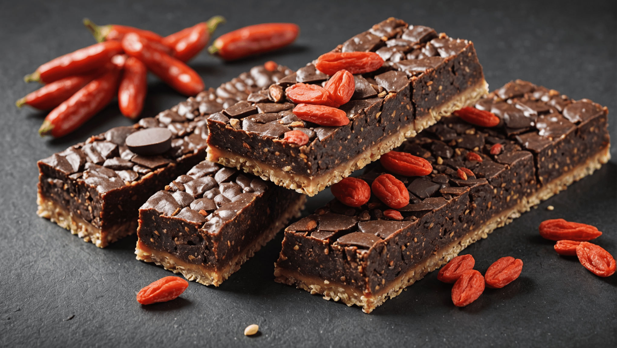 Raw Goji Berry and Chocolate Energy Bars