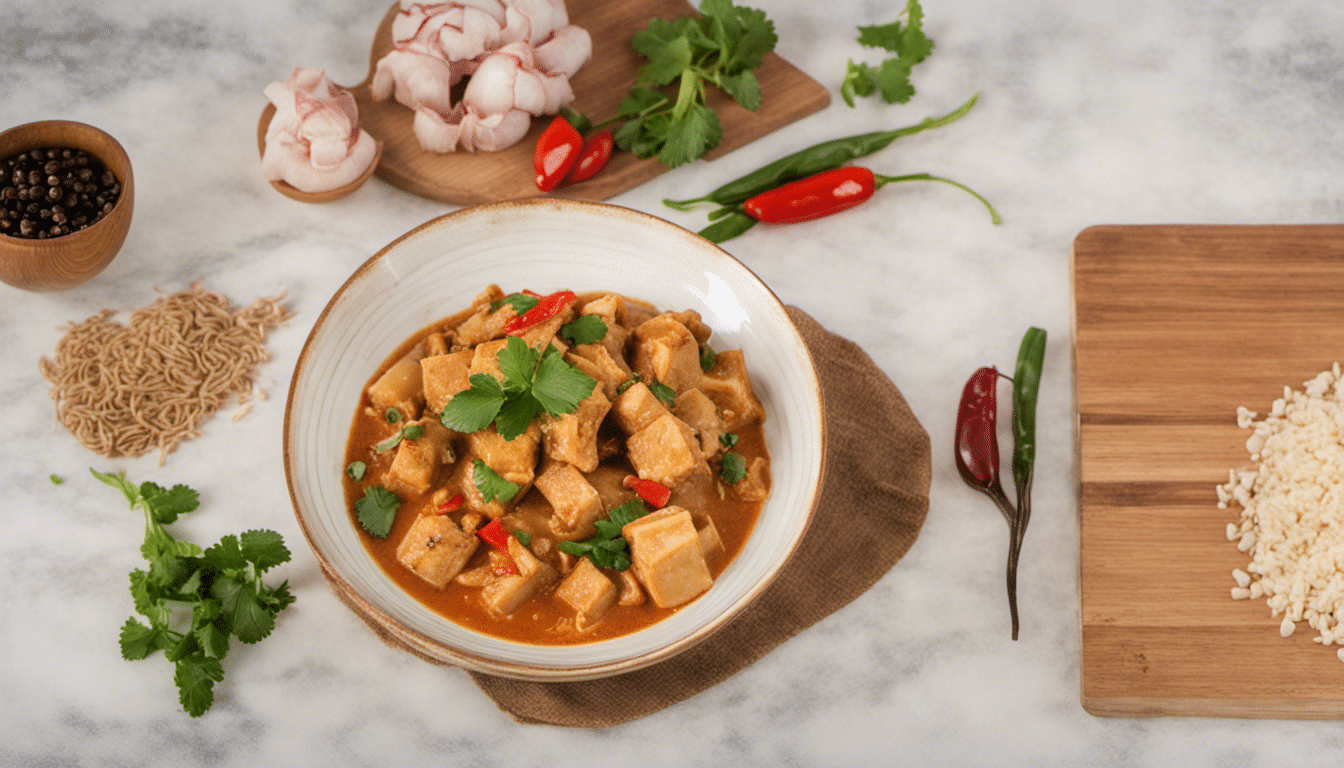 Red Curry with Tofu and Pork