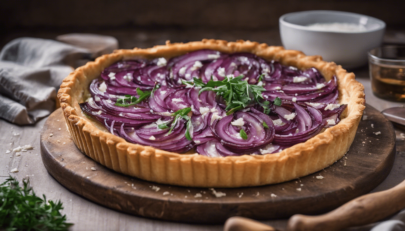 Red Onion and Parmesan Tart