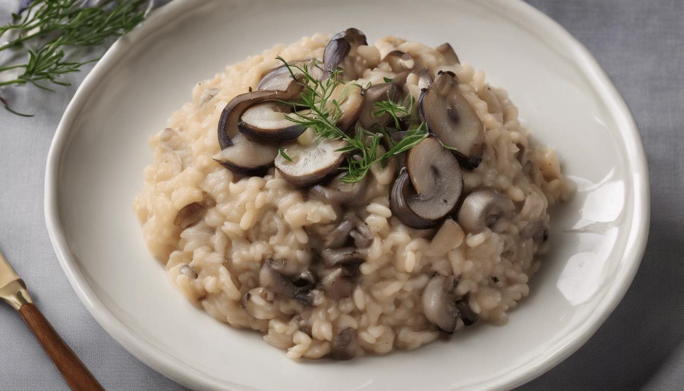 Red Wing Onion and Mushroom Risotto