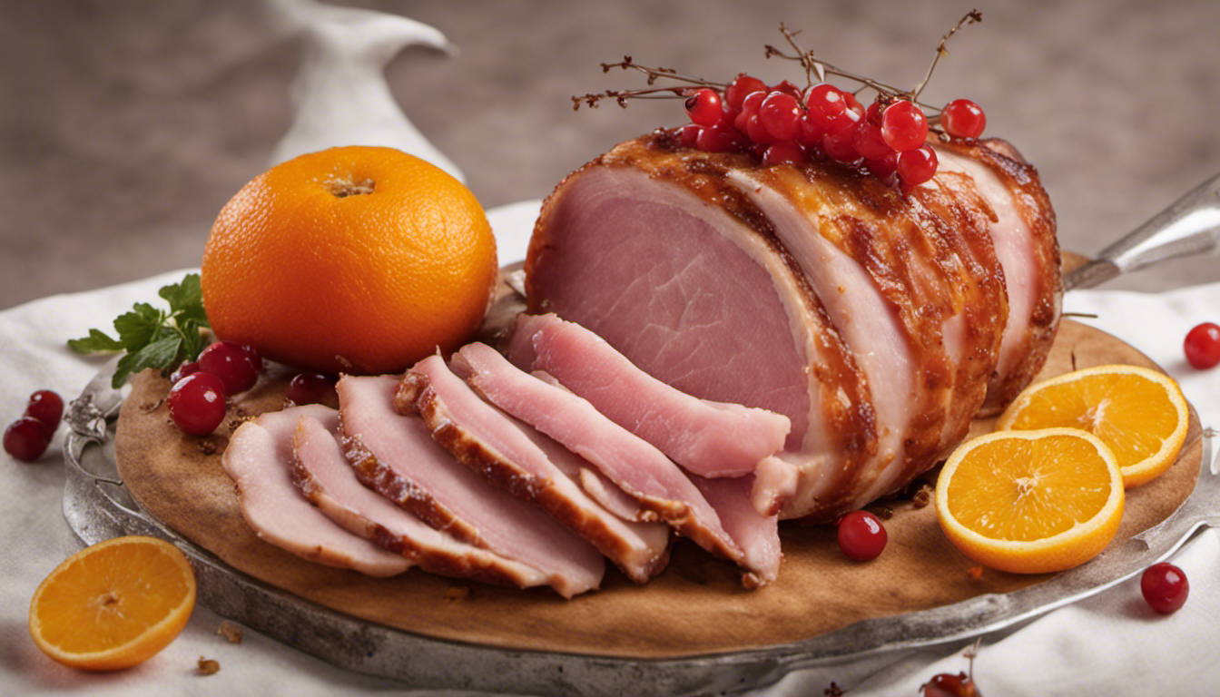 Delicious Redcurrant and Orange Glazed Ham