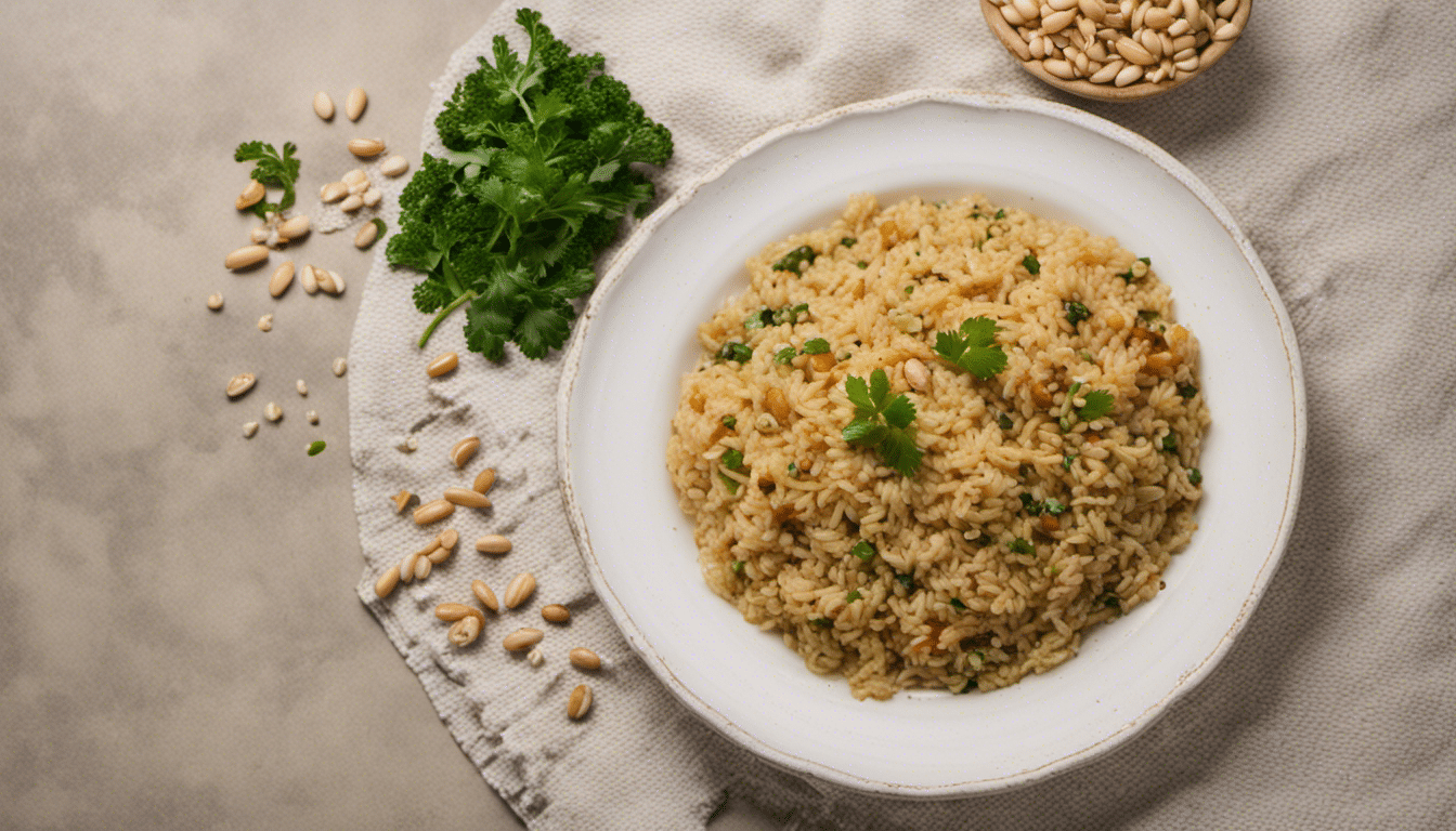 Rice Pilaf with Grains of Selim