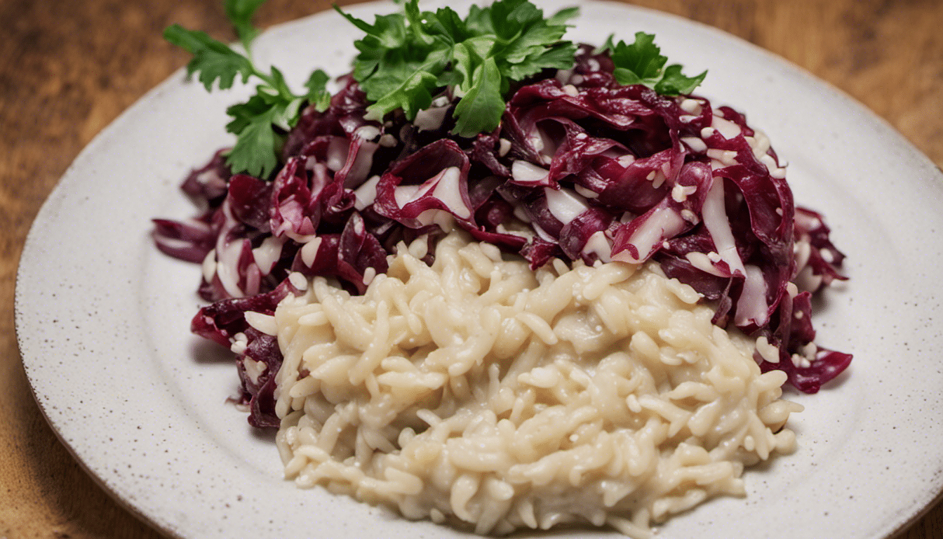 Risotto with Radicchio and Goat Cheese