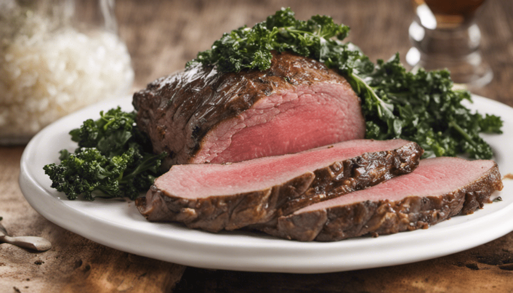 Roast Beef with Curly Kale