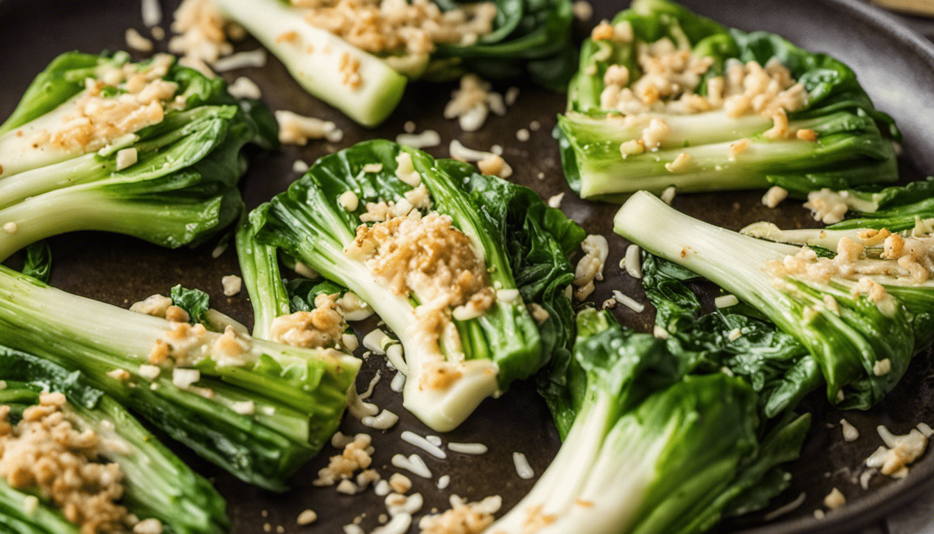 Roasted Bok Choy with Parmesan Cheese