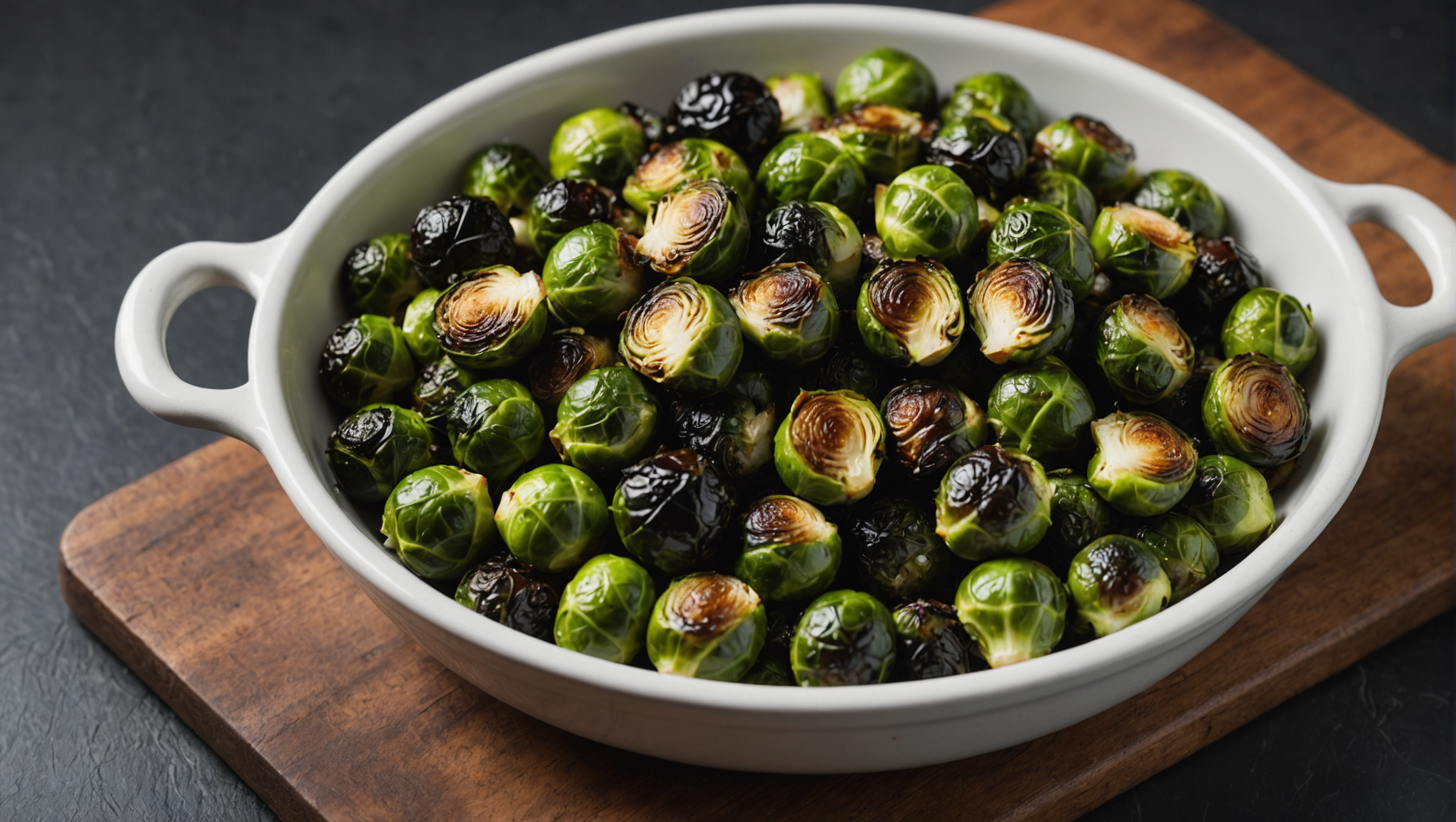 Roasted Brussels Sprouts with Balsamic Vinegar