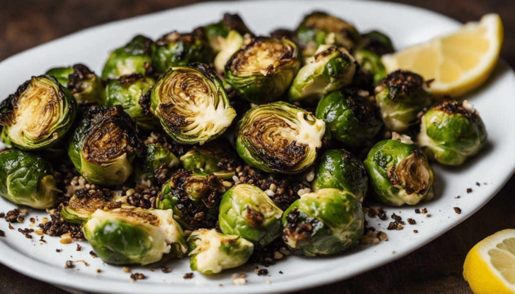 Roasted Brussels Sprouts with Za'atar and Lemon