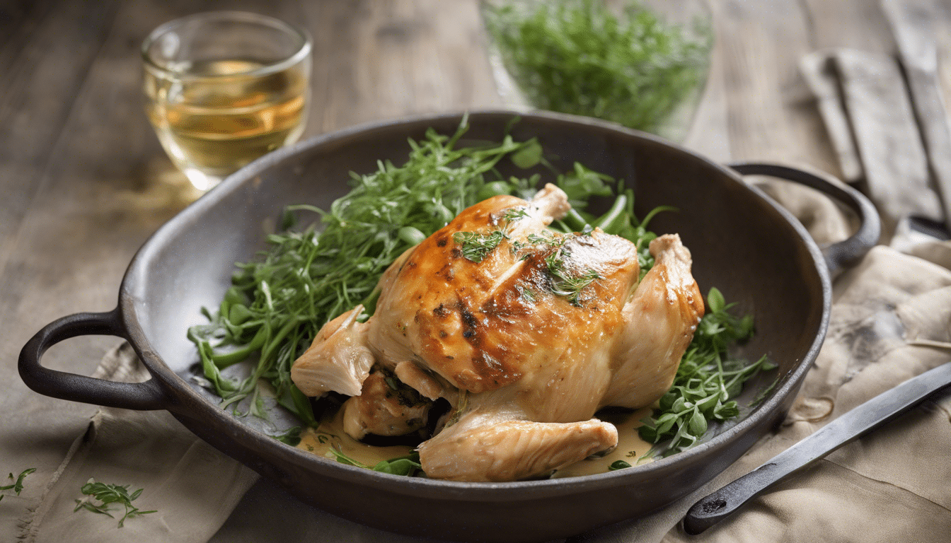 Roasted Chicken with Land Cress