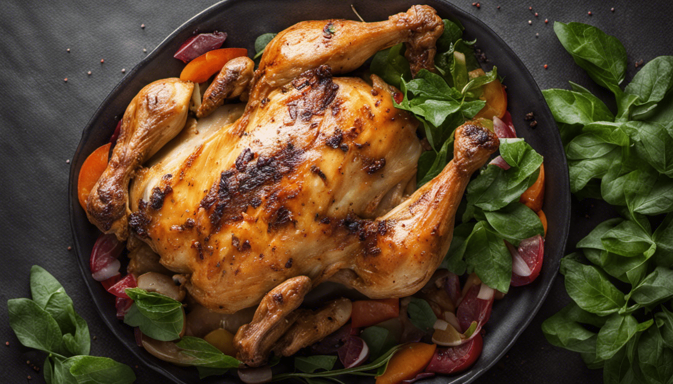 Roasted Chicken with Peppermint Gum Leaf