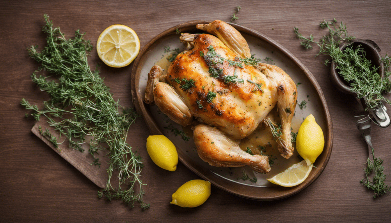 Roast Chicken with Wild Thyme and Lemon