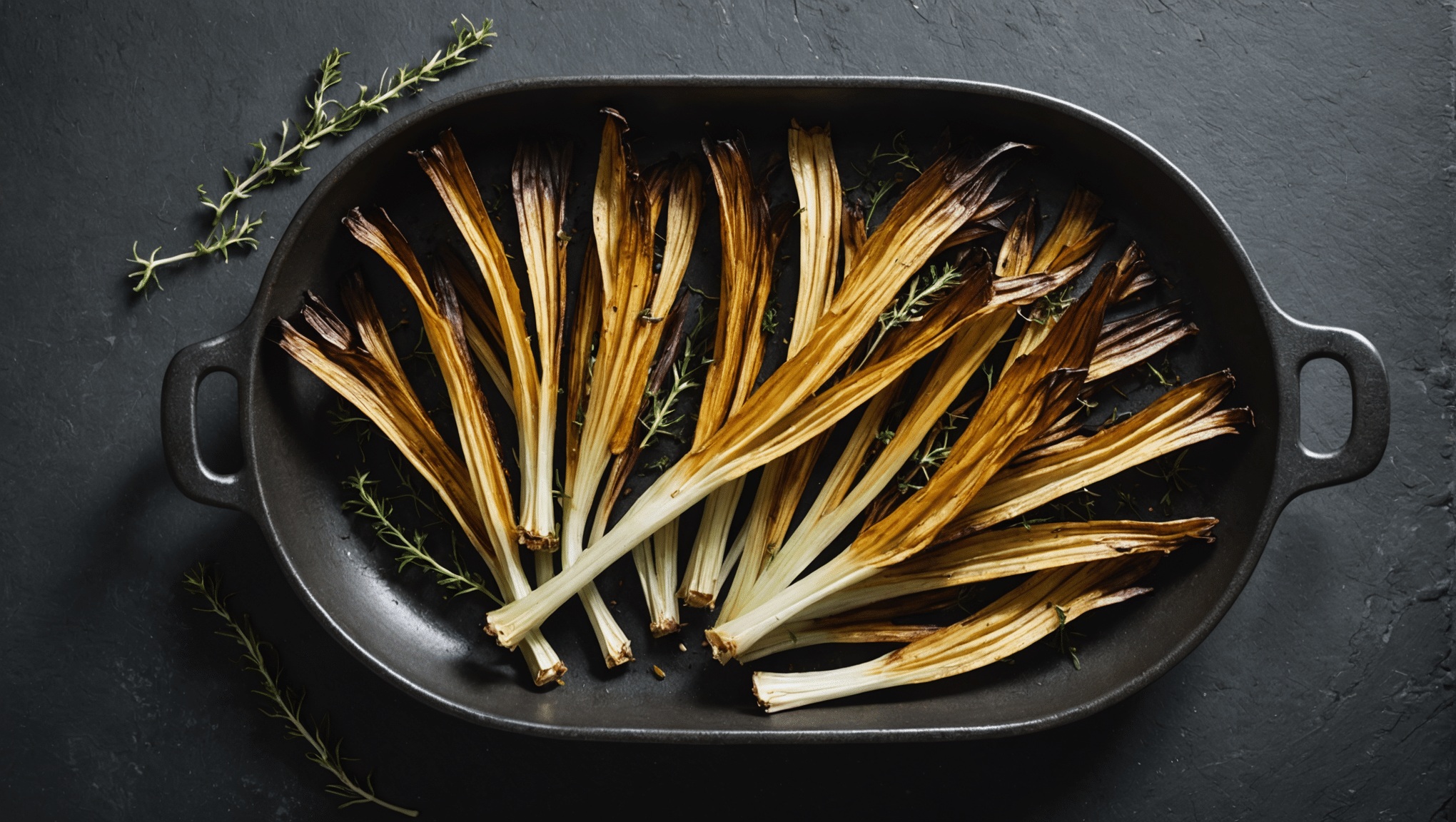 Roasted Chicory with Thyme