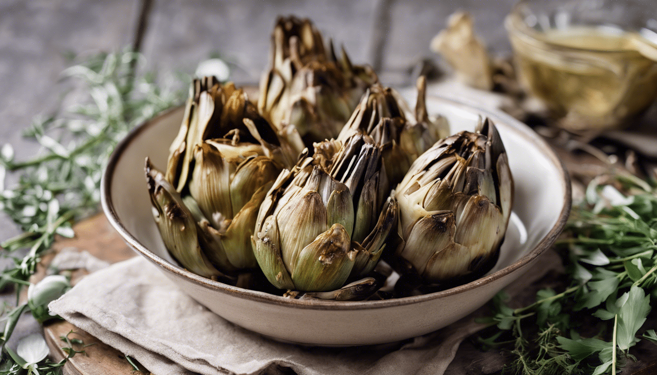 Roasted Chinese Artichokes with Garlic and Thyme