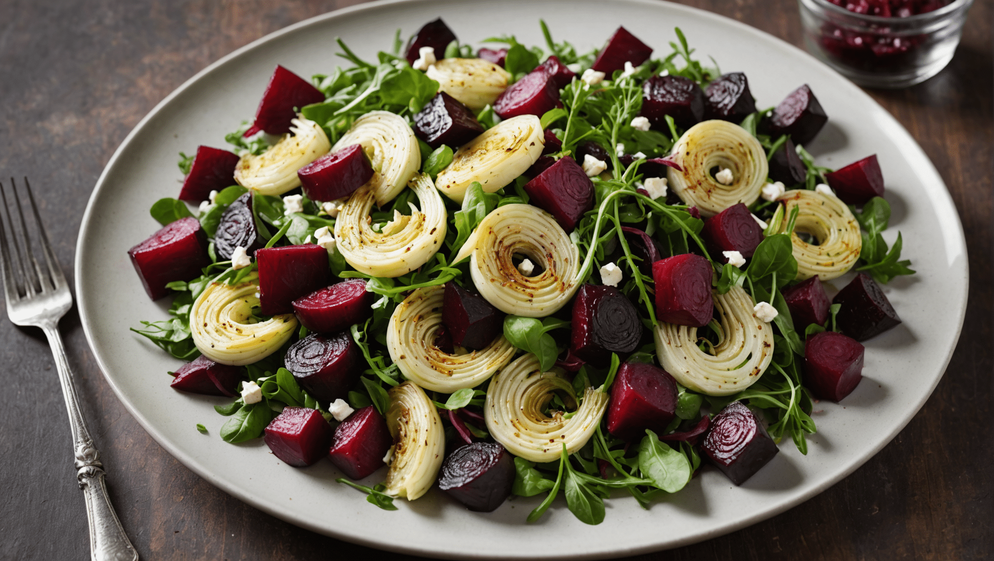 Roasted Fennel and Beet Salad