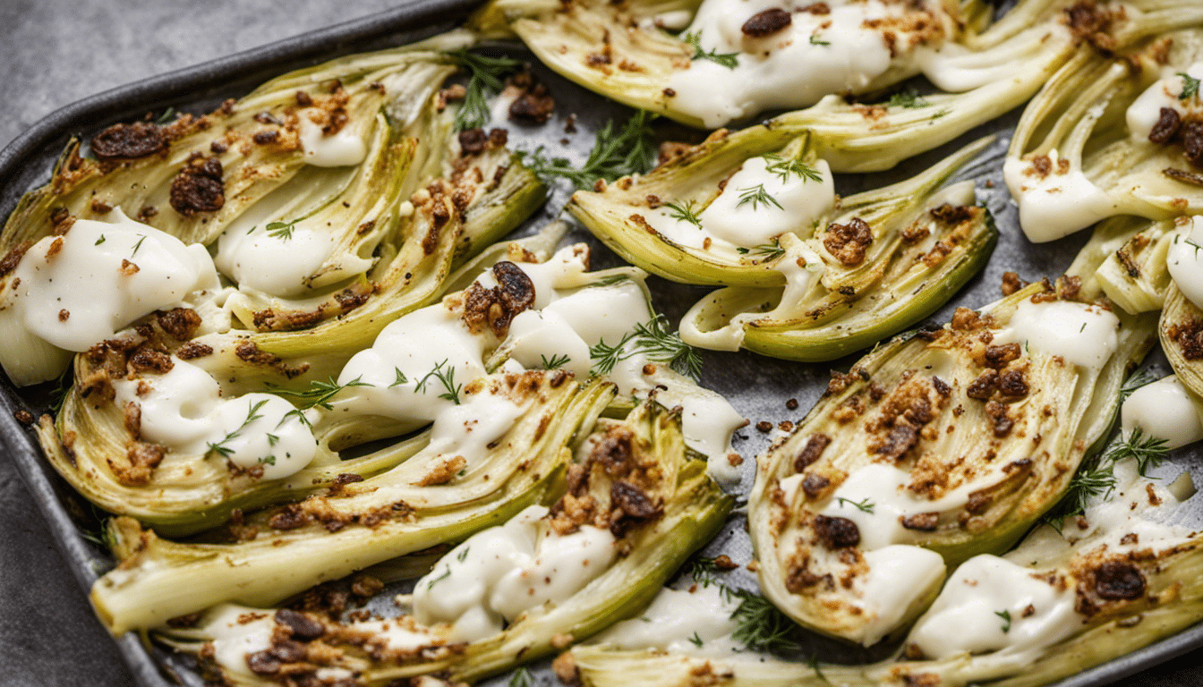 Roasted Florence Fennel with Mozzarella