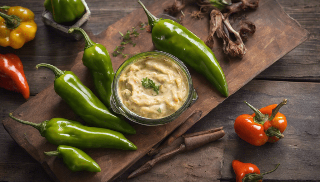 Roasted Hungarian Wax Peppers Dip