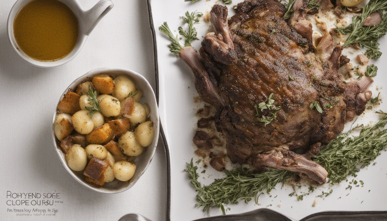 Roasted Lamb with Clary Sage Rub