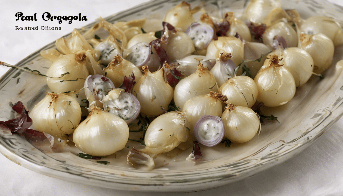 Roasted Pearl Onions with Gorgonzola Recipe