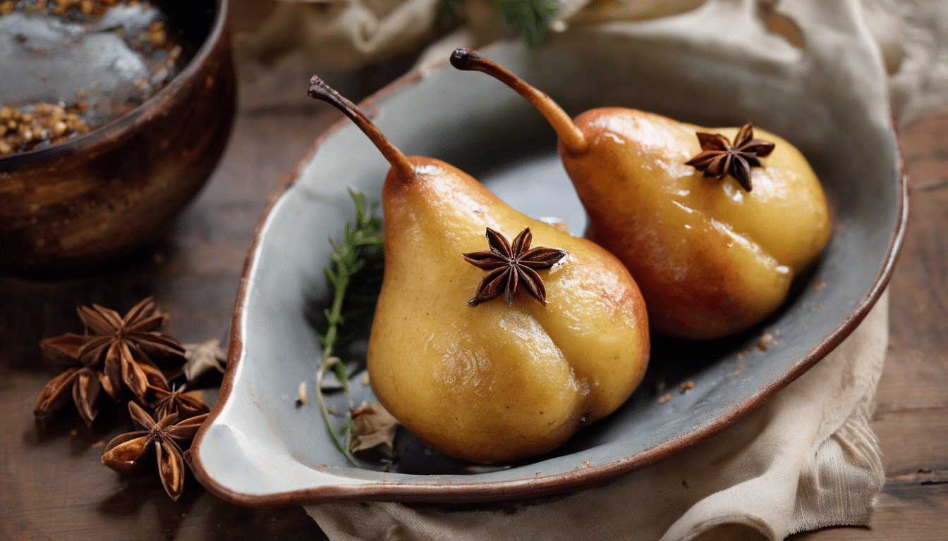 Roasted Pears with Star Anise