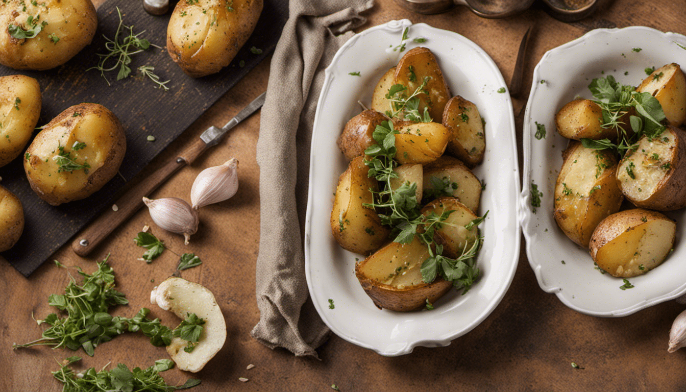 Roasted Potato with Marjoram and Garlic