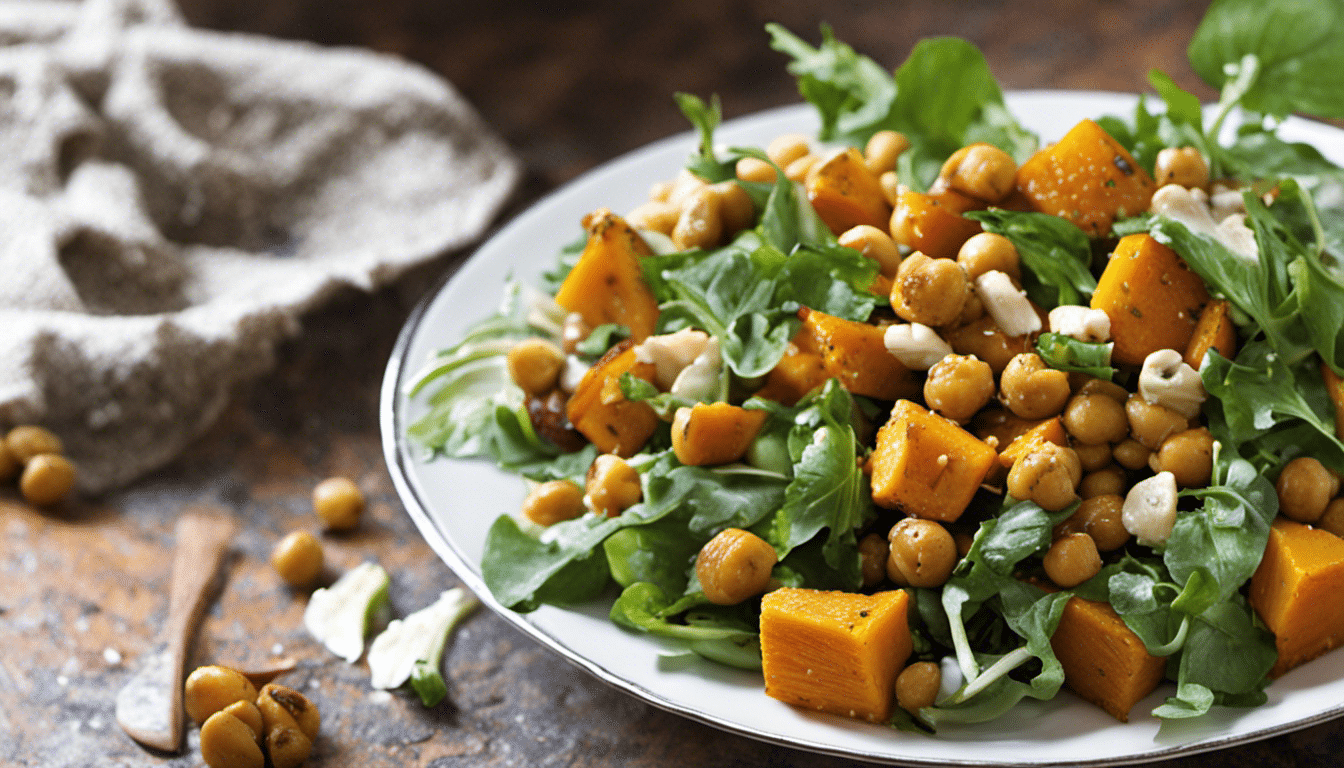 Image of Roasted Pumpkin and Chickpea Salad