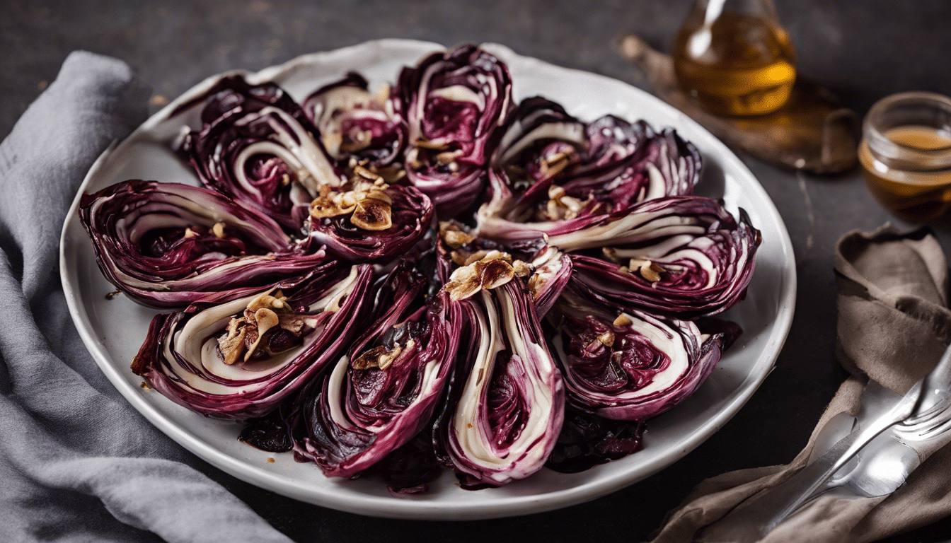 Roasted Radicchio with Balsamic Vinegar and Honey