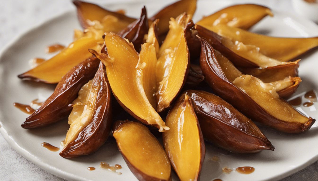 Roasted Star Fruit with Honey