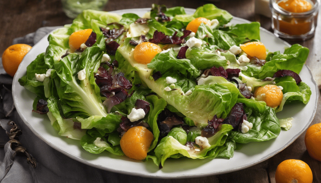 Roasted Tangerine and Romaine Salad