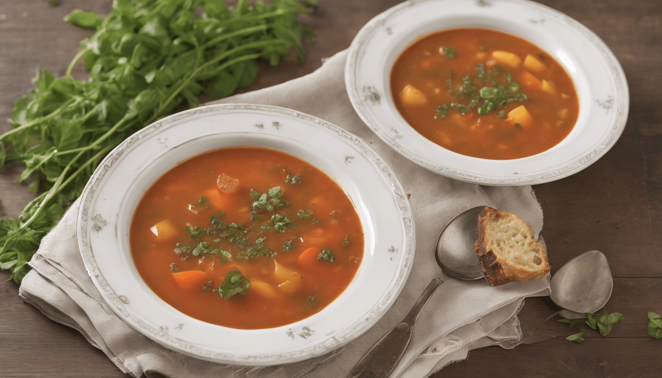Roasted Vegetable Soup with Marjoram