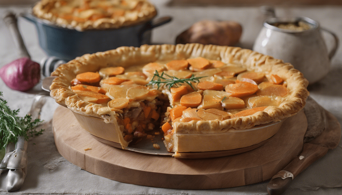 Root Vegetable Pie with Sweet Potatoes and Carrots