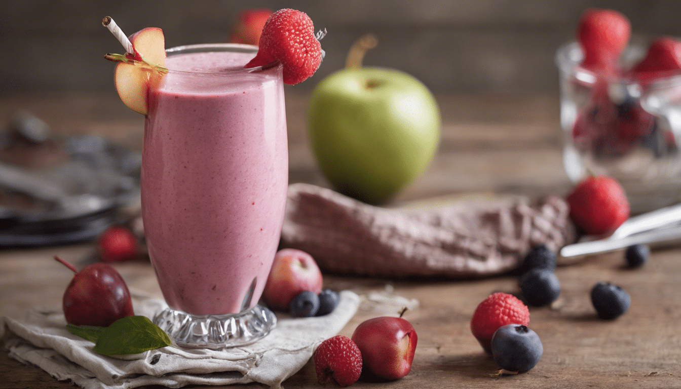 Rose Apple and Berry smoothie